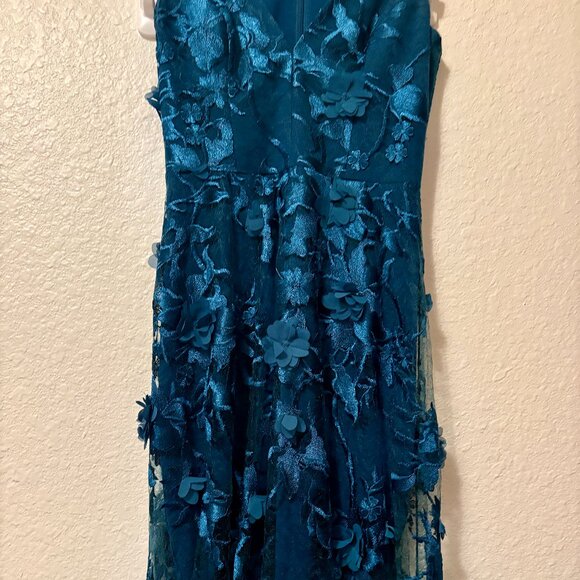 Dress The Population Sidney Gown - XS / PEACOCK BLUE - Picture 4 of 8